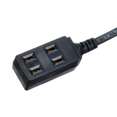 Corde di estensione del cavo di alimentazione 2 pin JET Plug con 3 prese per copertura elettrica 125V Rete N/A presa femminile JET 3 presa via