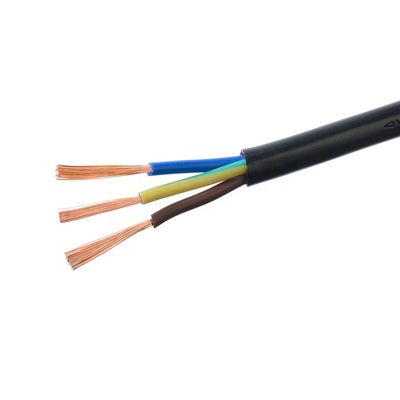 RVV 3 Core 3X0.75mm2 Cavo elettrico nero per elettrodomestici Identificazione del nucleo Blu/marrone/verde-giallo