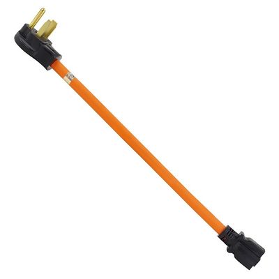 1.5FT Nema 6-50P a 6-15R/6-20R Cordone dell'adattatore di alimentazione del saldatore per 1 presa 50 Amp a 6-20R 20A e US Plug Standard