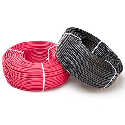 Cable solare PV-1 a conduttore di rame stagnato di 6 mm2 con prova del contenuto di alogeni EN60754-1/EN60754-2 e approvazione TUV