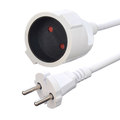 Corsica KC Standard 2 Pin Isolation Protection Extension Cord with Earth Grounding Cable Specificazione H05VV-F/H05RN-F 3x0.75-1.5MM2