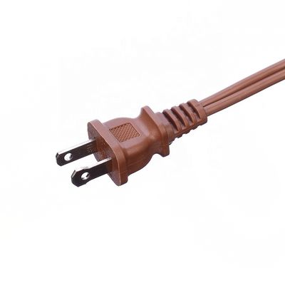 ETL 3 Outlet Brown Multiple Outlets SPT-2 14 Gauge 6FT 12FT 2 Prong Extension Cord Power Strip con coperchio di sicurezza