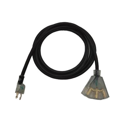 ETL Indicato 16/3 SJTW 3 fili a terra da 1 a 3 cavo di estensione interno/esterno 15/25/50 FT per luci di sicurezza utilizzando elettrodomestici