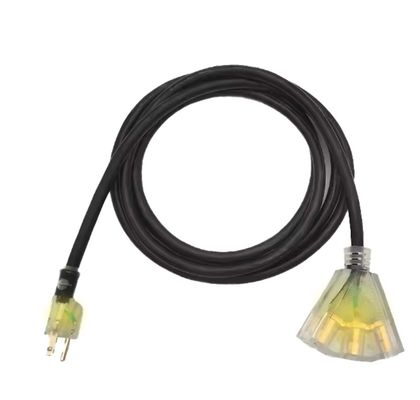 ETL Indicato 16/3 SJTW 3 fili a terra da 1 a 3 cavo di estensione interno/esterno 15/25/50 FT per luci di sicurezza utilizzando elettrodomestici