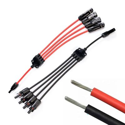 XLPO Isolamento 10awg 6mm da 1 a 4 Y Tipo H1z2z2-k Cavo di estensione del pannello solare 12awg per soluzioni solari sostenibili