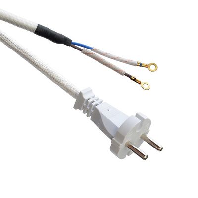Software di supporto personalizzato Reingegneria SNI Certificato 16A Plug intessuto cavo di alimentazione cavo di estensione per laptop bianchi