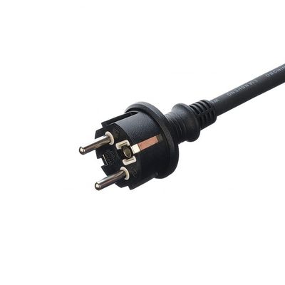 Certificato DIN VDE 0620/EN 50075 1990 Cavo di gomma isolato Euro 16A 3 Pin Plug H07rn f per PV1 solare