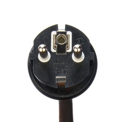 Certificato DIN VDE 0620/EN 50075 1990 Cavo di gomma isolato Euro 16A 3 Pin Plug H07rn f per PV1 solare