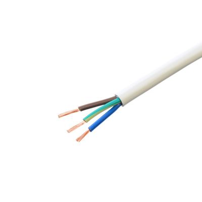 Standard IEC 60227 H05vv f 3x0. 75mm2 PVC avvolto Flessibile filo elettrico Multi Core cavo di rame per metro cavo di alimentazione