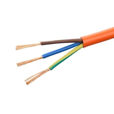 Standard IEC 60227 H05vv f 3x0. 75mm2 PVC avvolto Flessibile filo elettrico Multi Core cavo di rame per metro cavo di alimentazione