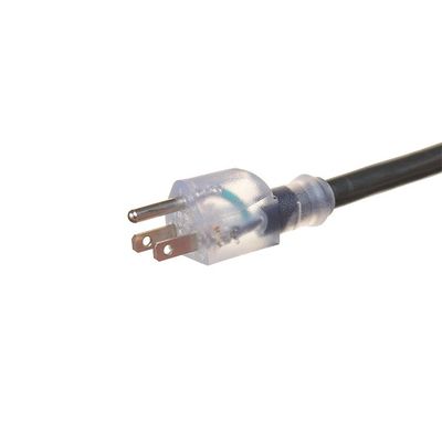 3 presa 12/3 SJTW cavo estensivo esterno con indicatore illuminato ETL US 50 ft Heavy Duty 12 Gauge NEMA5-15P a NEMA 5-15R