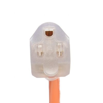 15 FT 12/3 Gauge LED End illuminato SJTW 15 Amp/125V/1875W Giacca esterna arancione cavo di alimentazione heavy duty per interni / esterni