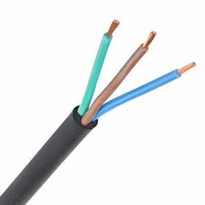 Vde H05rn f Cavo di gomma 3g 1,0 mm2 Stringhe multiple di conduttore di rame nudo morbido per applicazioni elettriche