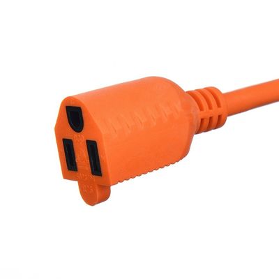 Tipo di fine / 15 piedi cavo di alimentazione pesante in 3 punte16 SJTW AWG su cannoli esterni con Nema-15 Orange Plug per cavi di estensione