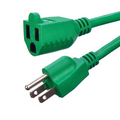 100FT ETL Listed SJTW 14/3 Cordone di estensione elettrico arancione Single Plug NEMA 5-15P a NEMA 5-15R con lunghezza personalizzata