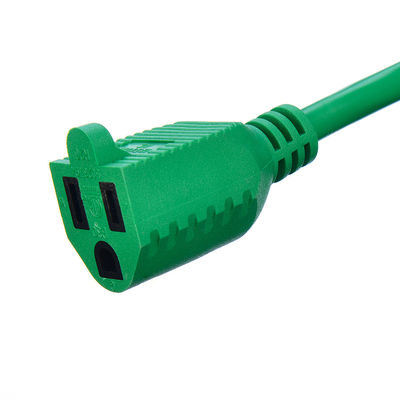100FT ETL Listed SJTW 14/3 Cordone di estensione elettrico arancione Single Plug NEMA 5-15P a NEMA 5-15R con lunghezza personalizzata