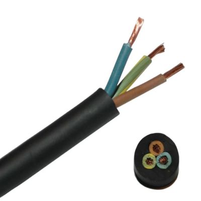Cavo elettrico a filo domestico con materiale conduttore di rame e resistenza alle alte temperature 3 nuclei H07rn f 3x2 5 Cavo di alimentazione