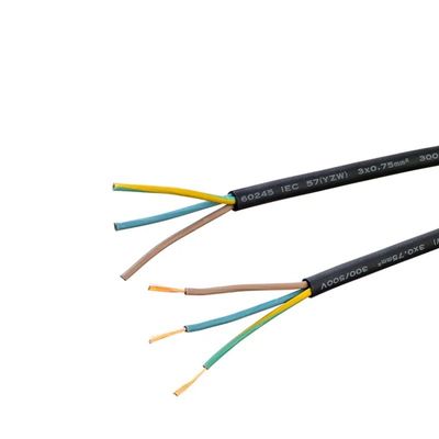 450/750v Rated Voltage Rubber Sheath Copper Household Wire Cable H07rn f 2x1 5 Conductor Material in Custom Colors
