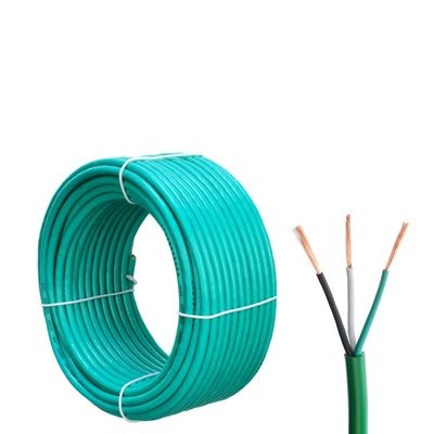 300/500V H05VV F 3G0.75mm2 3 Core Stranded Bare Copper Ground Wire PVC Isolation Power Cable per progetti di costruzione